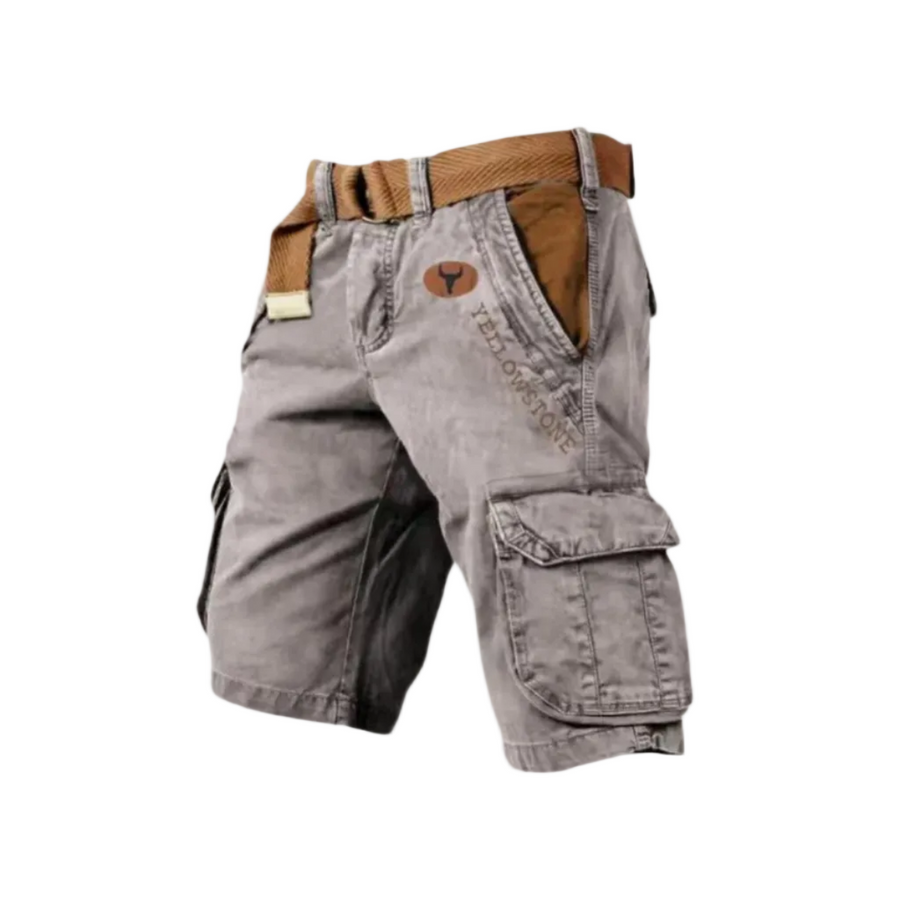 Cargoshorts för Herr i Twill och Ripstop | Regular Fit Shorts med Stretch och Sex Fickor | Friluftsliv och Vardagsbruk | Olsson