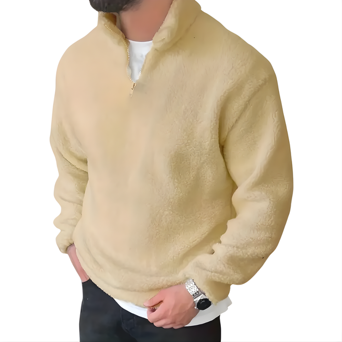 V-Ringad Stickad Pullover – Långärmad Tröja Med Lös Passform