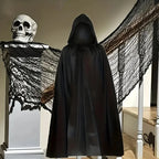 Halloweenkappa med Huva i Polyester och Bomull | Fullängds Lätt Cape med Integrerad Huva | Cosplay & Temafester | Olsson