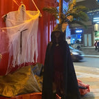 Halloweenkappa med Huva i Polyester och Bomull | Fullängds Lätt Cape med Integrerad Huva | Cosplay & Temafester | Olsson