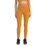 V-Formad Midja Yogaleggings - Stretchiga Hellånga Träningsbyxor