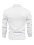 Stickad Pullover i Ull och Viskos – Långärmad Tröja För Vardag