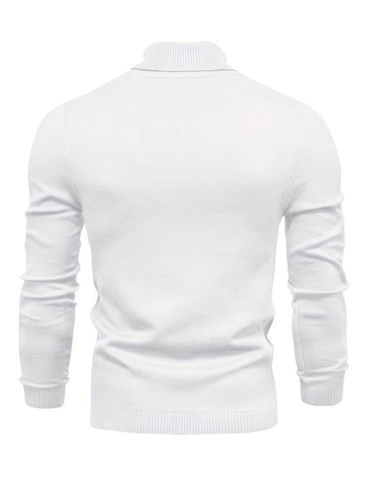 Stickad Pullover i Ull och Viskos – Långärmad Tröja För Vardag