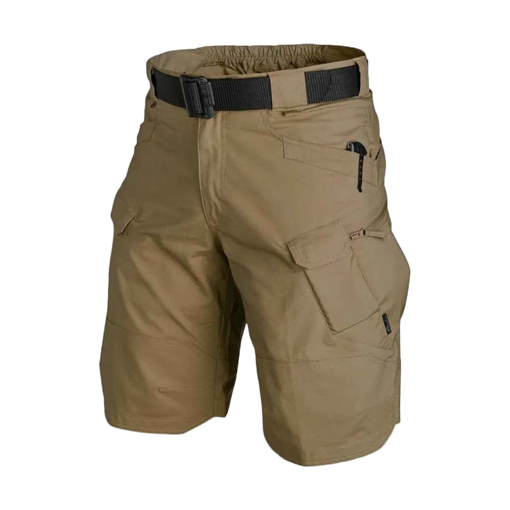 Herr Cargo-Shorts | Elastisk Konstruktion & Flera Dragkedjefickor | Snabbtorkande Shorts för Vandring, Camping & Utomhusbruk | Olsson
