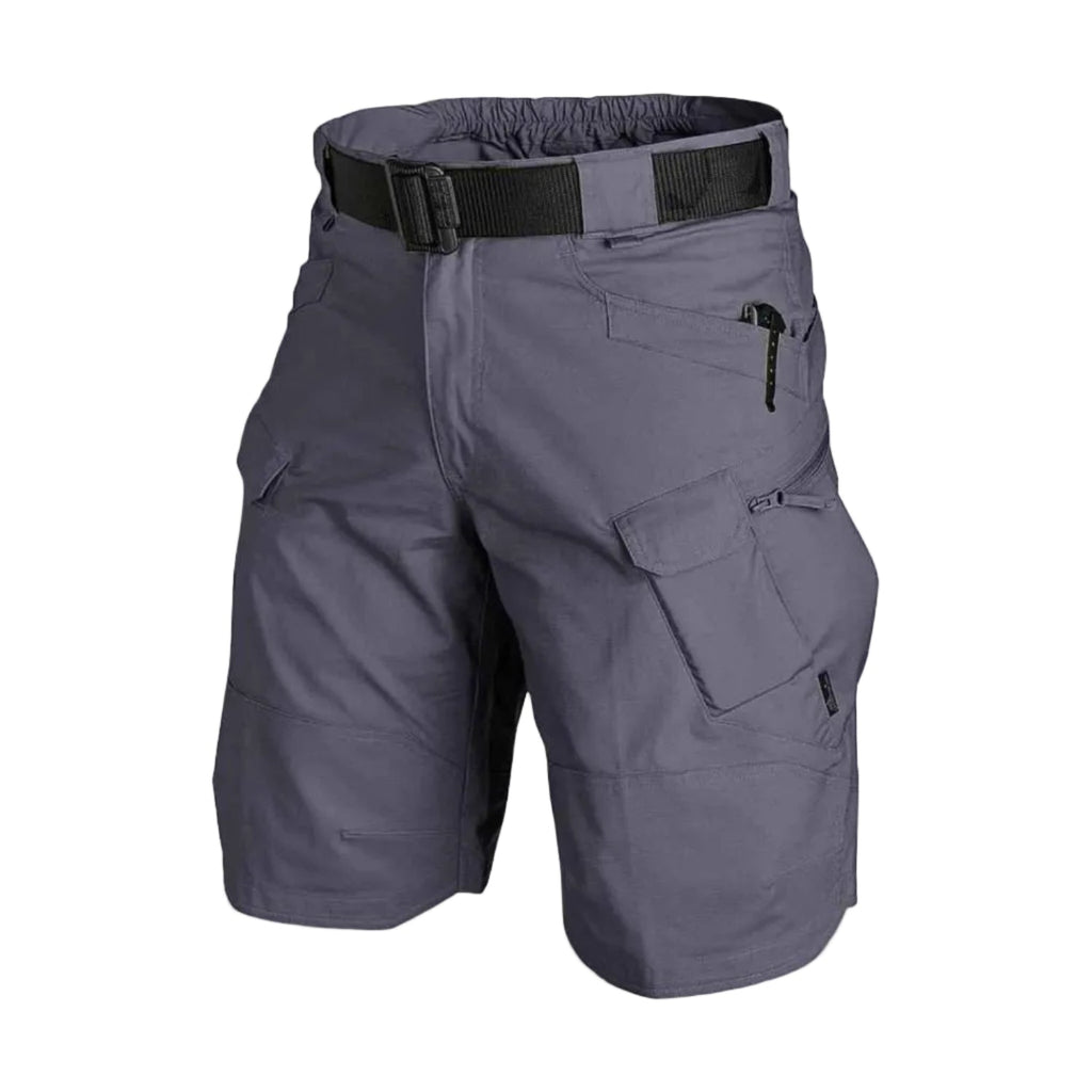 Herr Cargo-Shorts | Elastisk Konstruktion & Flera Dragkedjefickor | Snabbtorkande Shorts för Vandring, Camping & Utomhusbruk | Olsson