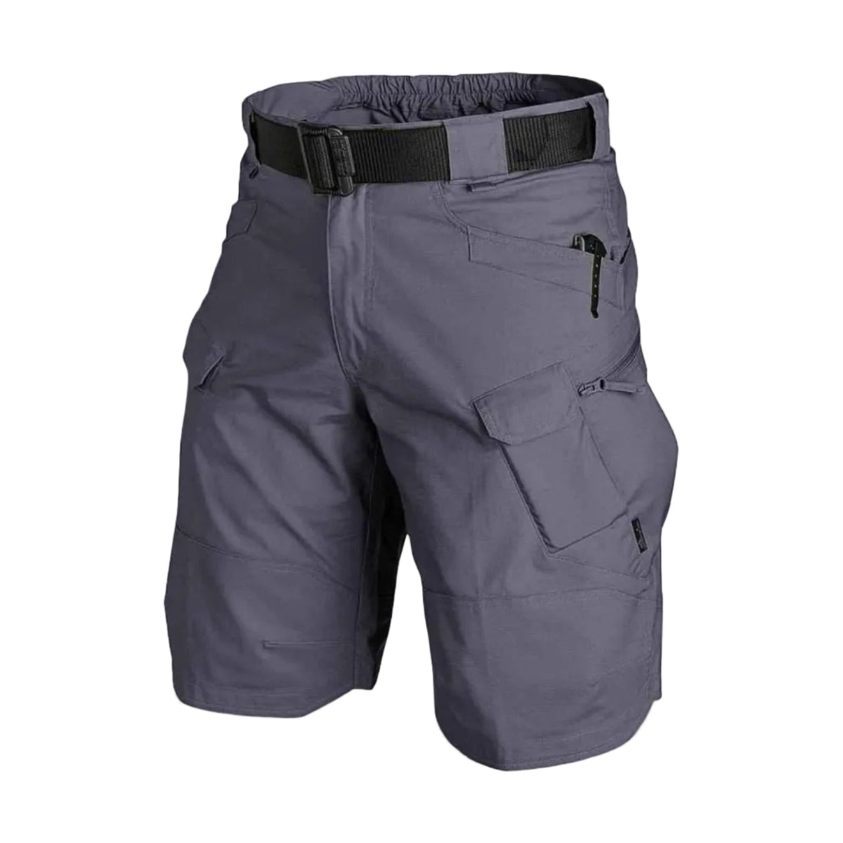 Herr Cargo-Shorts | Elastisk Konstruktion & Flera Dragkedjefickor | Snabbtorkande Shorts för Vandring, Camping & Utomhusbruk | Olsson