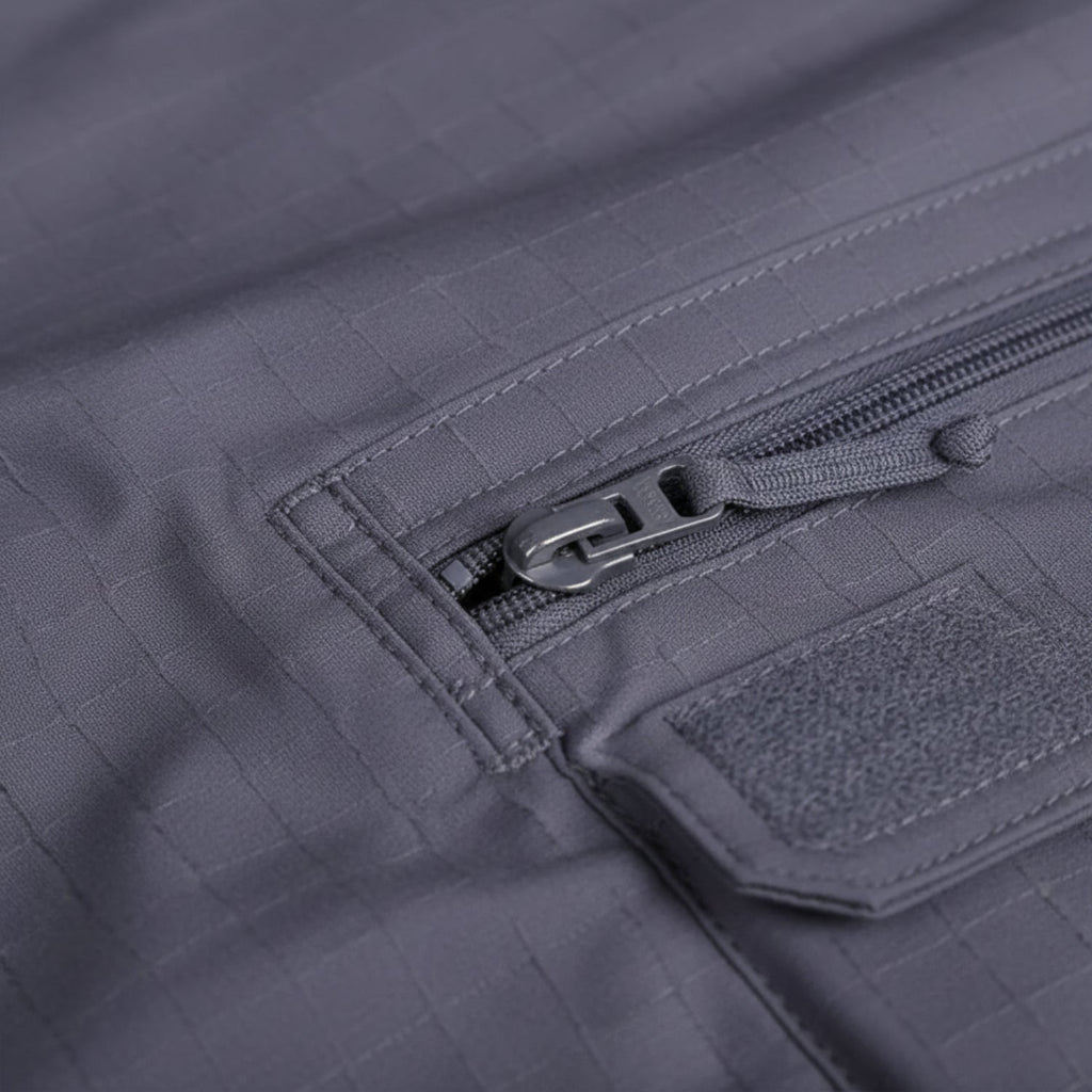 Herr Cargo-Shorts | Elastisk Konstruktion & Flera Dragkedjefickor | Snabbtorkande Shorts för Vandring, Camping & Utomhusbruk | Olsson