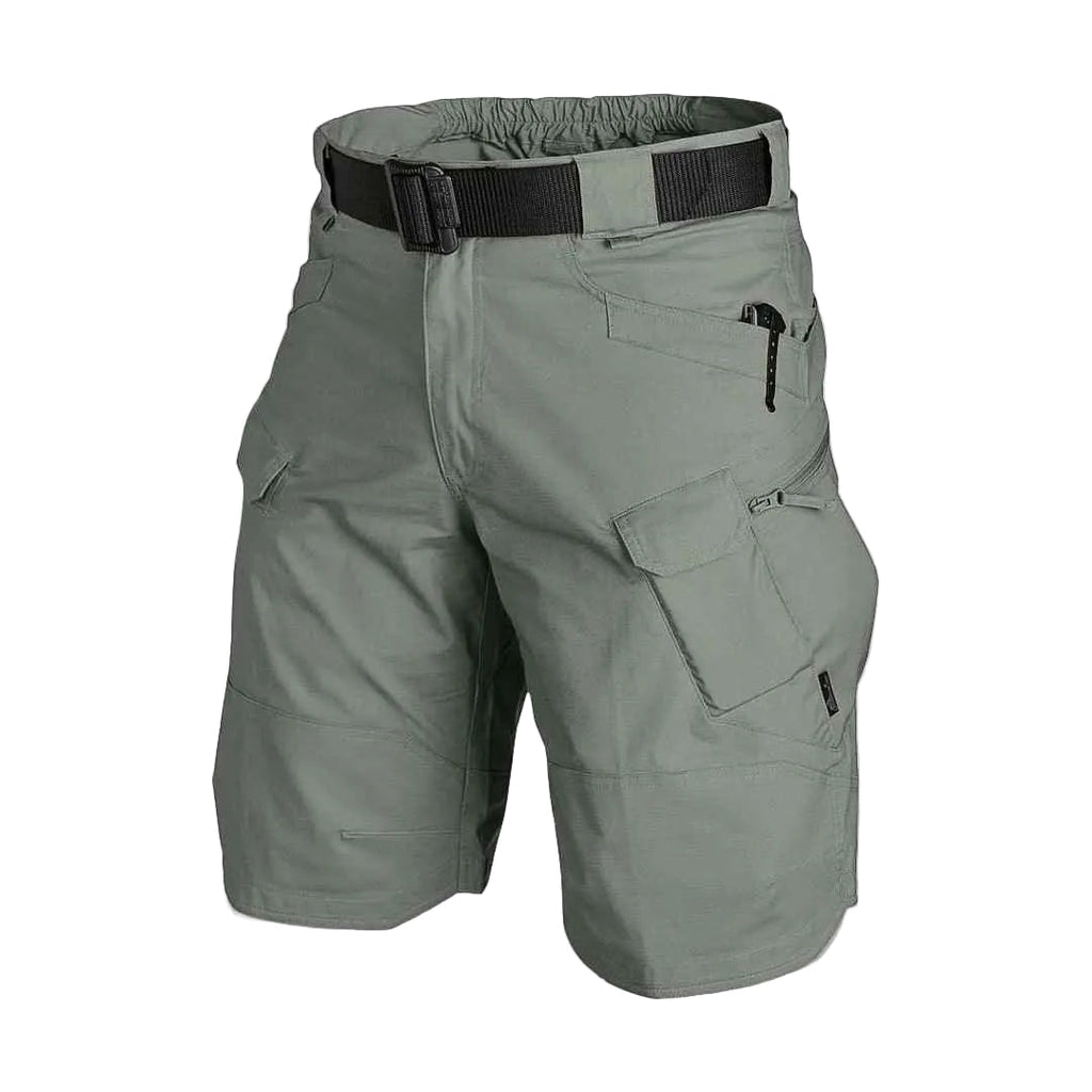Herr Cargo-Shorts | Elastisk Konstruktion & Flera Dragkedjefickor | Snabbtorkande Shorts för Vandring, Camping & Utomhusbruk | Olsson