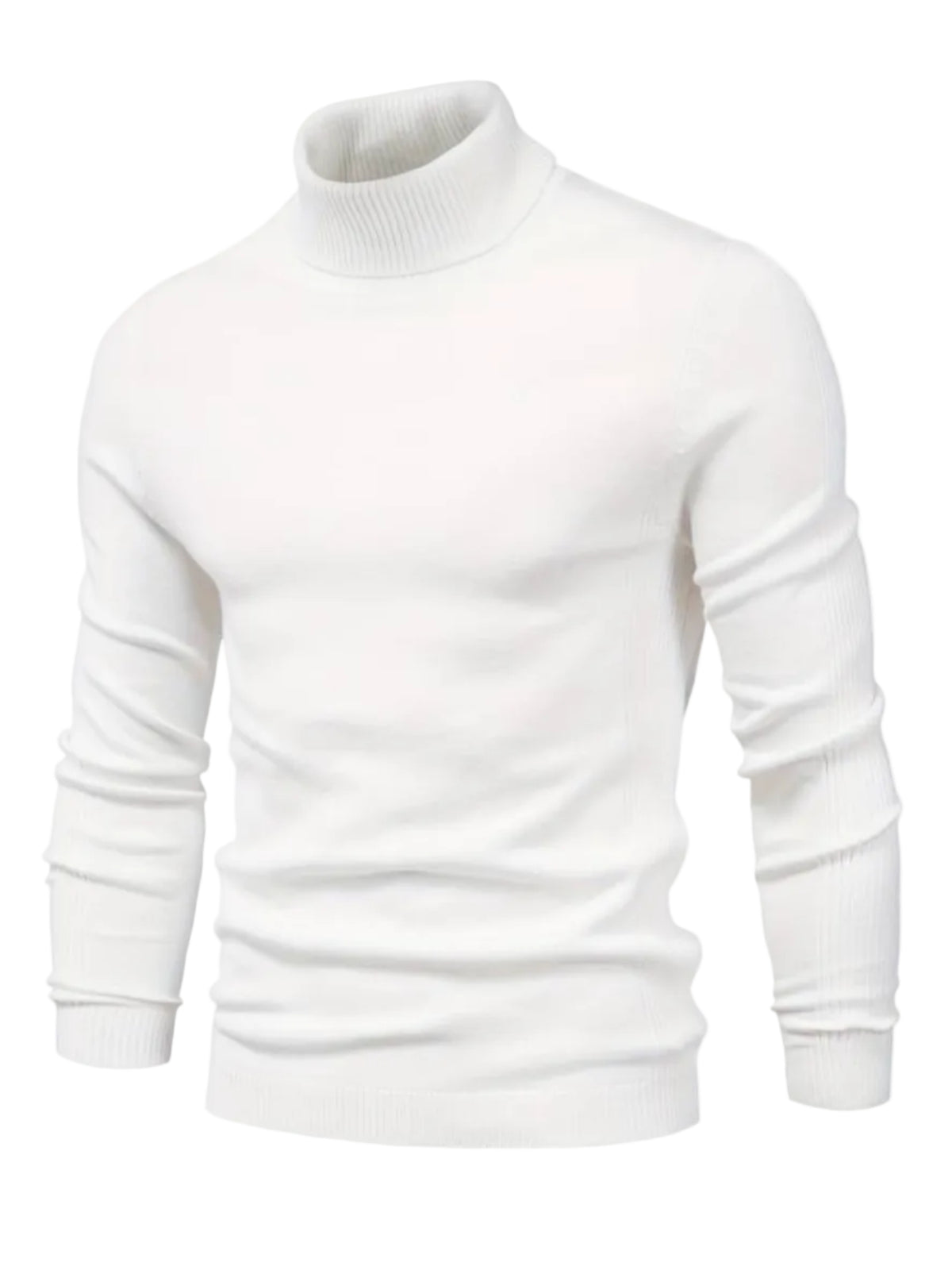 Stickad Pullover i Ull och Viskos – Långärmad Tröja För Vardag