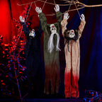 Hängande Spökdekoration i Tyg | Spökornament med Långt Hår och Upphängningsdesign | Halloween Inomhus & Utomhus | Olsson