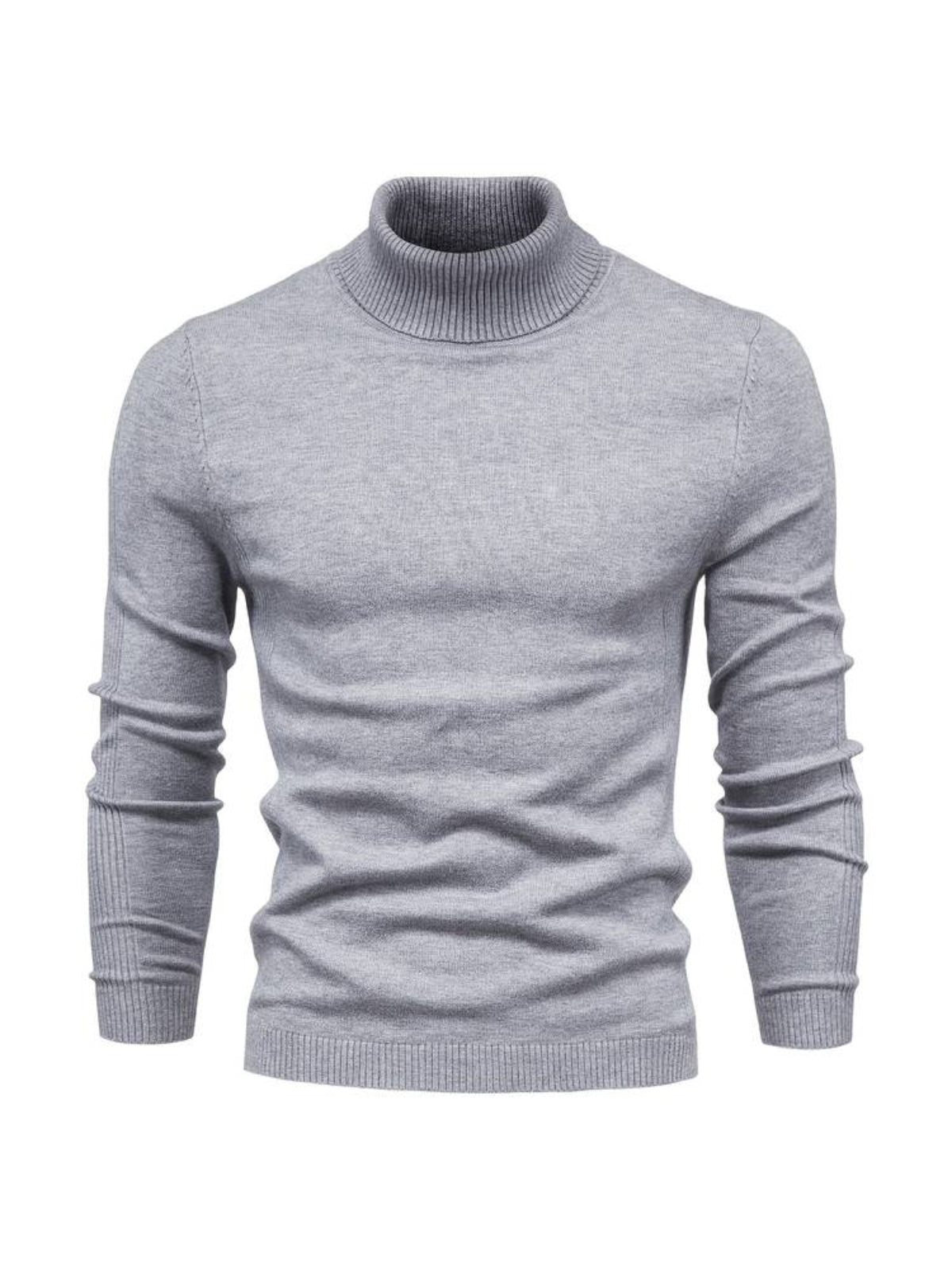 Stickad Pullover i Ull och Viskos – Långärmad Tröja För Vardag