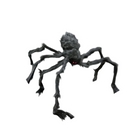 Halloween Spindeldekoration Set i Polyester | Två Stora Spindlar med Sträckbart Nät | Inomhus & Utomhus Festdekoration | Olsson