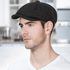 Rutig Newsboy Keps – Klassisk Unisex Mössa 56–58 cm