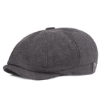 Rutig Newsboy Keps – Klassisk Unisex Mössa 56–58 cm