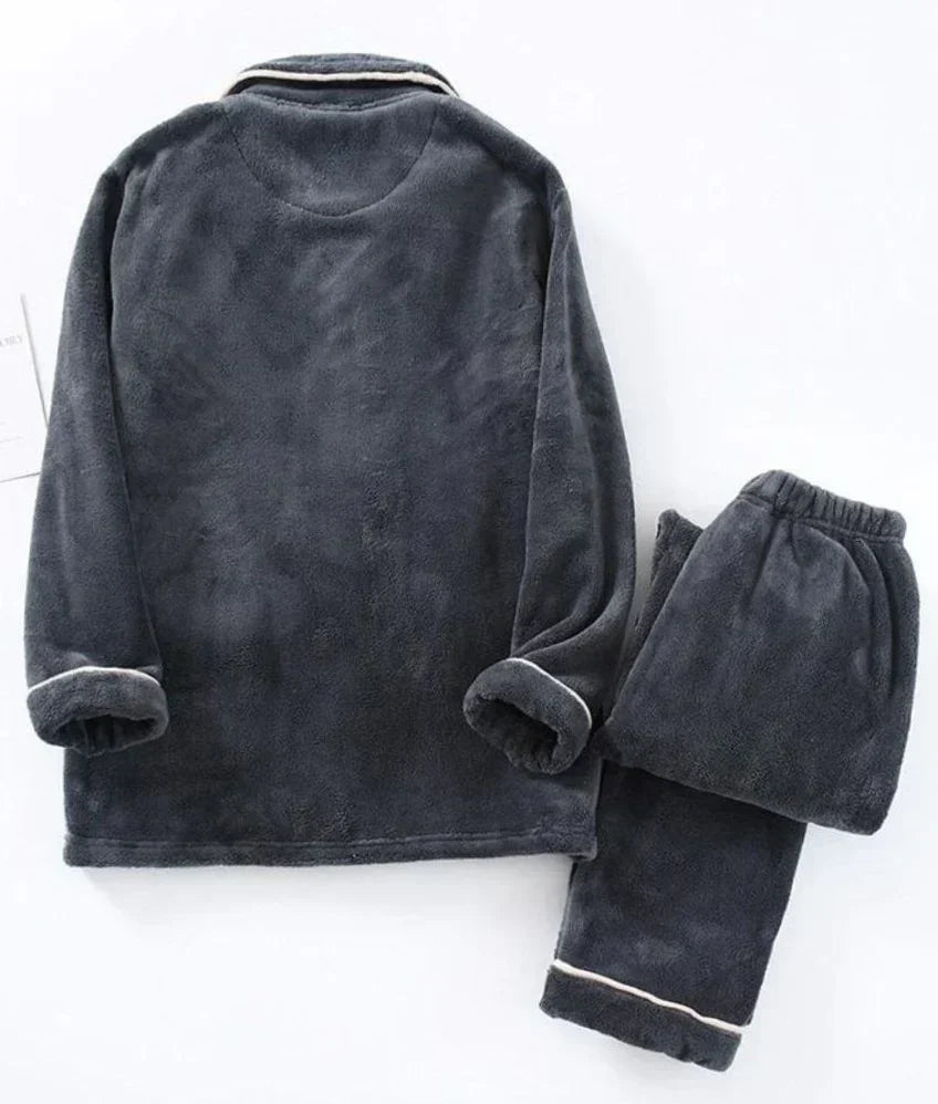 Pyjamaset För Kvinnor | Varma & Mjuka Nattkläder Med Knäppning – Perfekt För Vintern