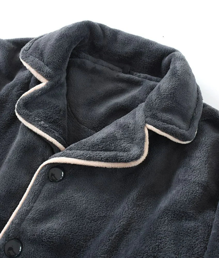 Pyjamaset För Kvinnor | Varma & Mjuka Nattkläder Med Knäppning – Perfekt För Vintern