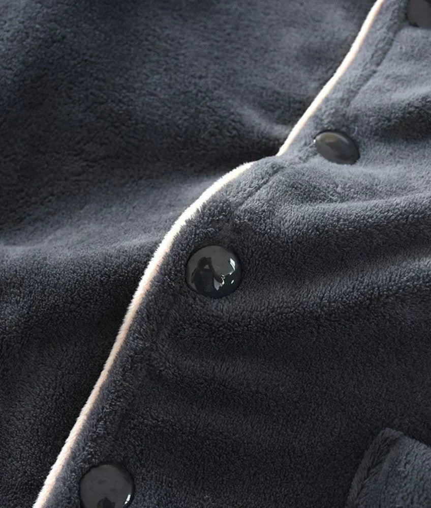 Pyjamaset För Kvinnor | Varma & Mjuka Nattkläder Med Knäppning – Perfekt För Vintern