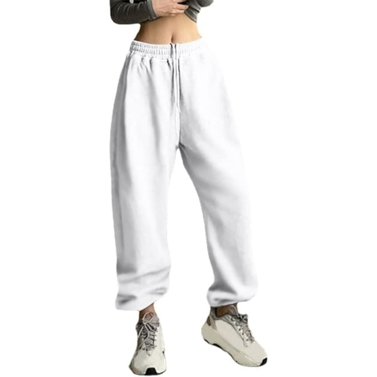 Enfärgade Sweatpants – Ankellånga Byxor För Vardag