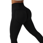 Träningsleggings i Nylon och Spandex - Hög Midja med Hellång Passform - Enfärgade Damleggings för Träning och Aktivitet - Olsson